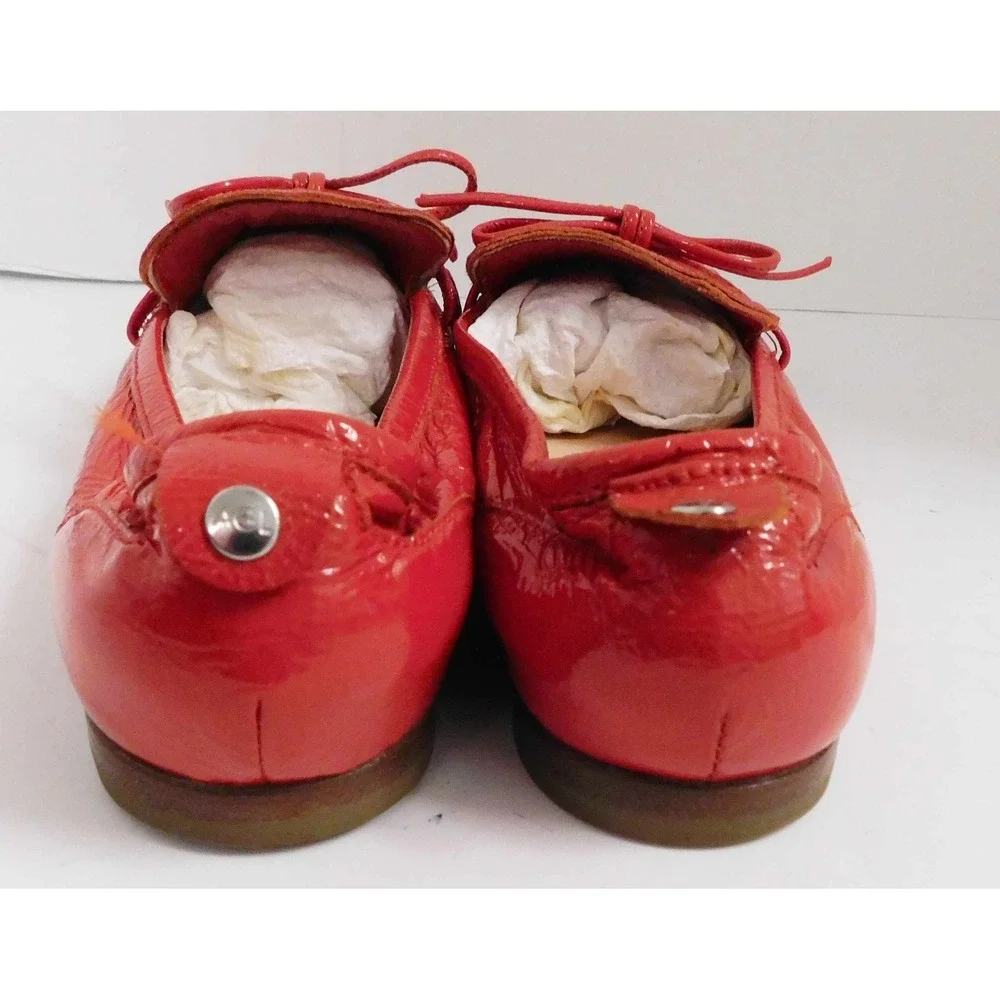 AGL  Red Patent Leather Loafers Women's US Size 6.5 EUR 37 - Picture 5 of 6